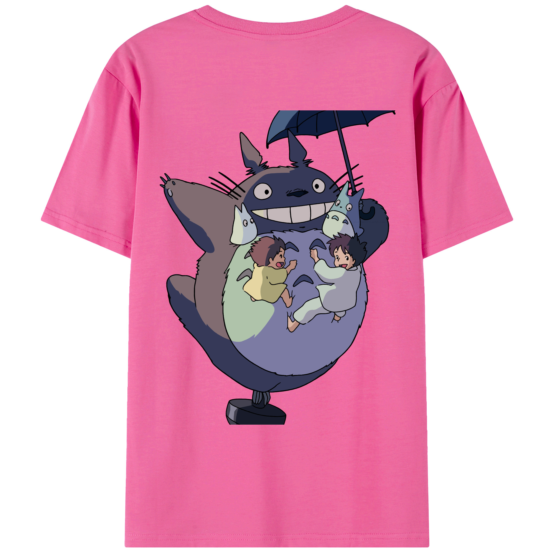 （画像用） となりのトトロ 草壁メイ 草壁サツキ My Neighbor Totoro Satsuki Kusakabe Mei Kusakabe レディース半袖Tシャツ(バックプリント)